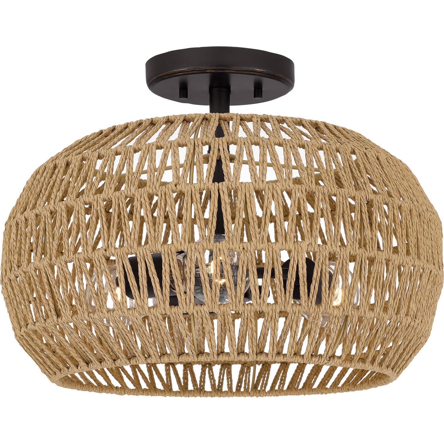 Three Light Semi Flush Mount