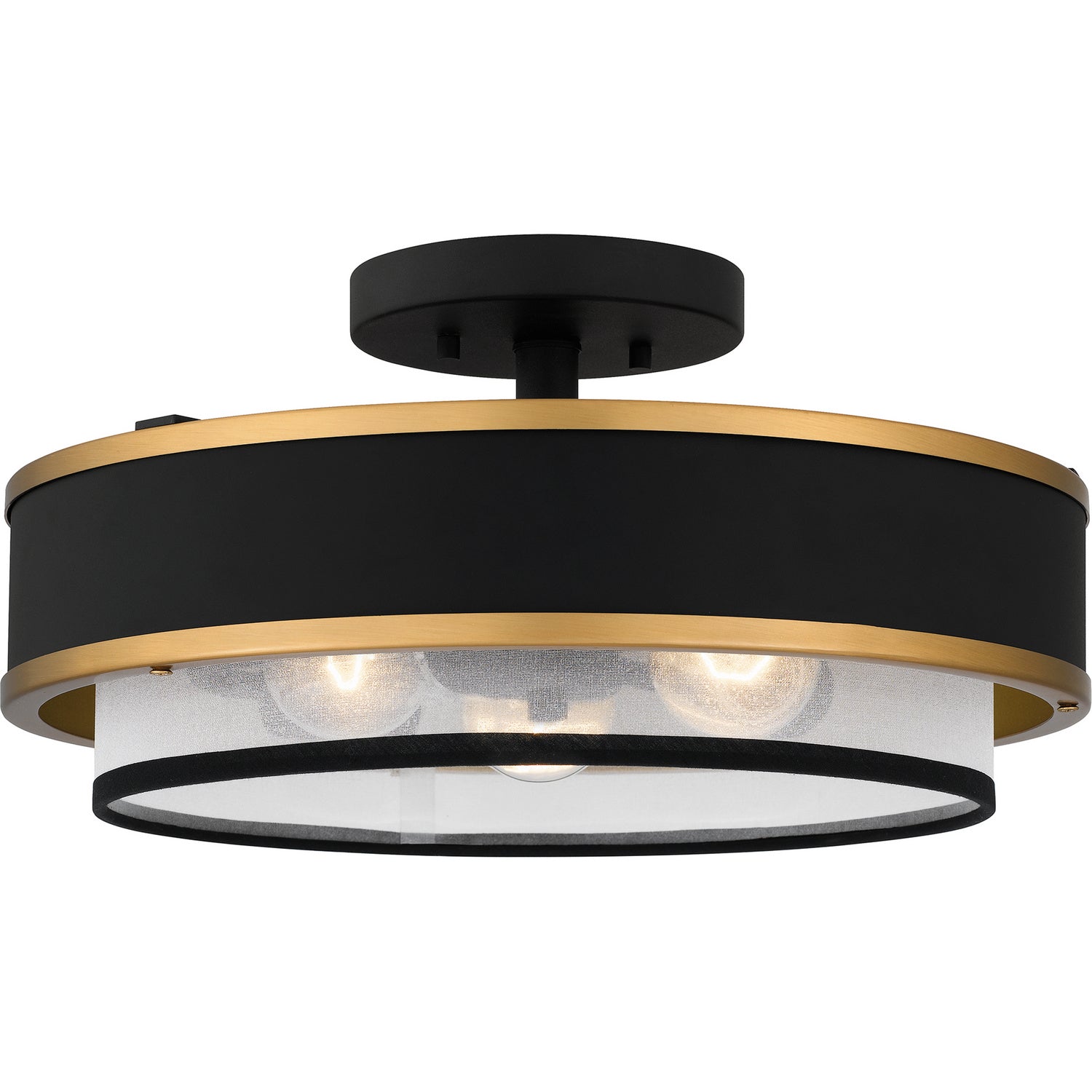 Three Light Semi Flush Mount
