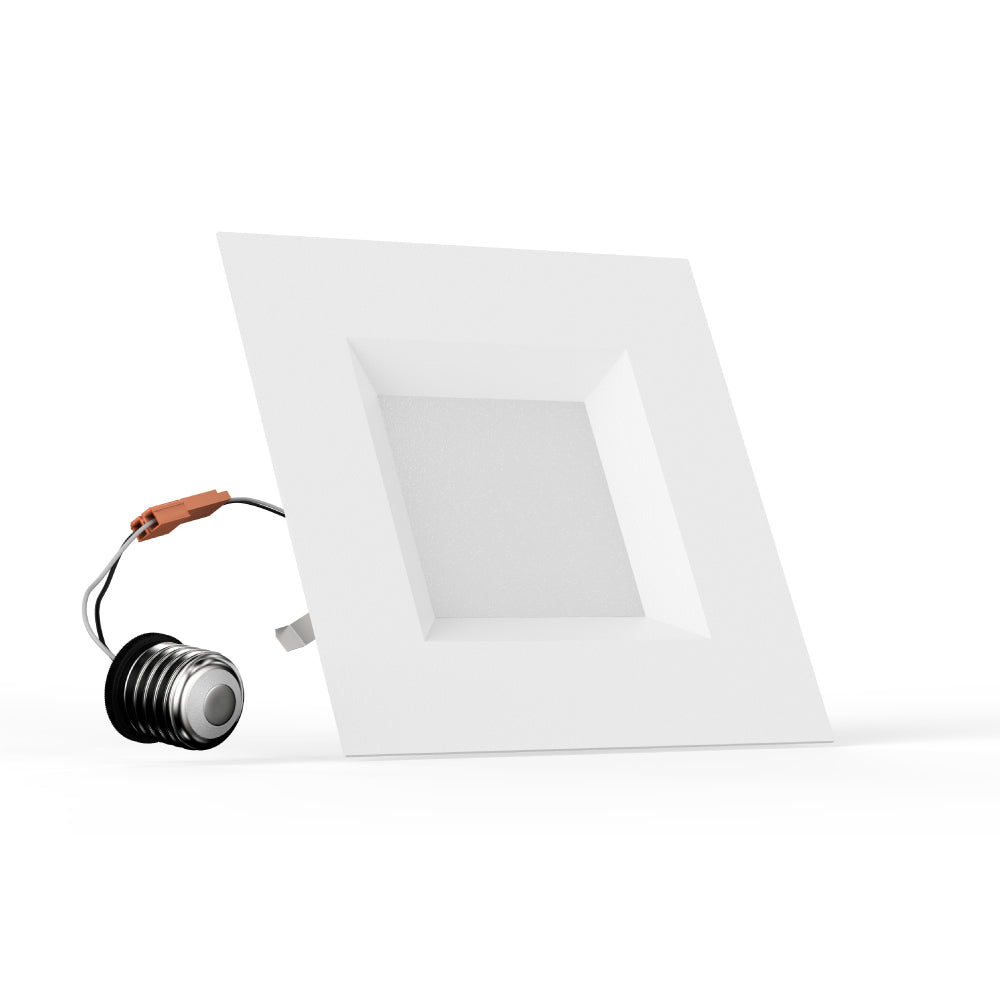 4 Inch LED Recessed Lighting, 9W, Square, Triac Dimming, ETL And Energy Star Listed, Recessed Downlights For Kitchens, Family Room, Closets, Hallways, Doorways, Basement