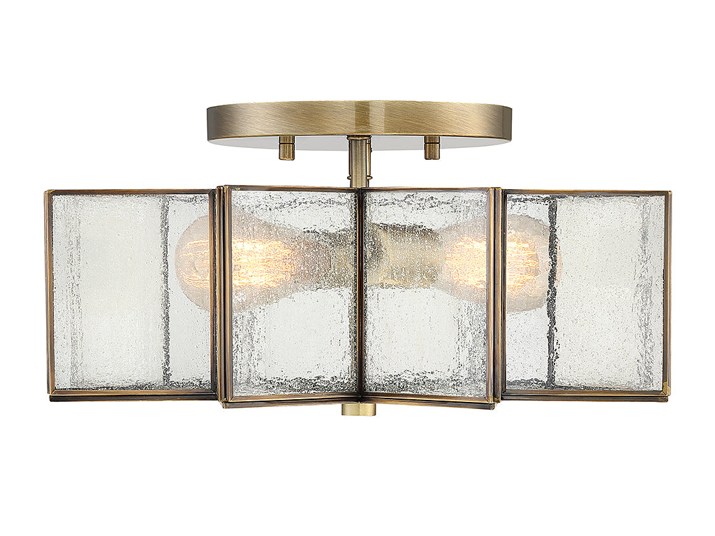 Two Light Semi Flush Mount