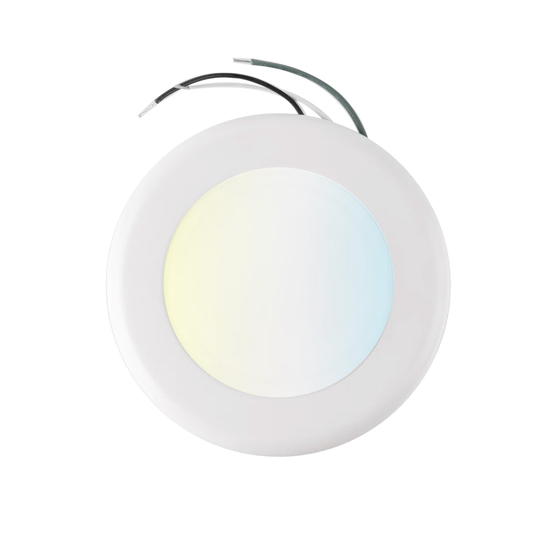 4 Inch LED Disk Downlight, 10W, 5CCT Changeable:2700K/3000K/3500K/4000K/5000K, 120V AC, Damp Rated
